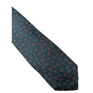 Robert Talbott Vintage Green Paisley Silk Tie
